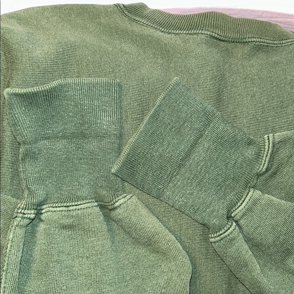 Vintage Champion Olive Green Reverse Weave Sweatshirt Size Large - Picture 6 of 7